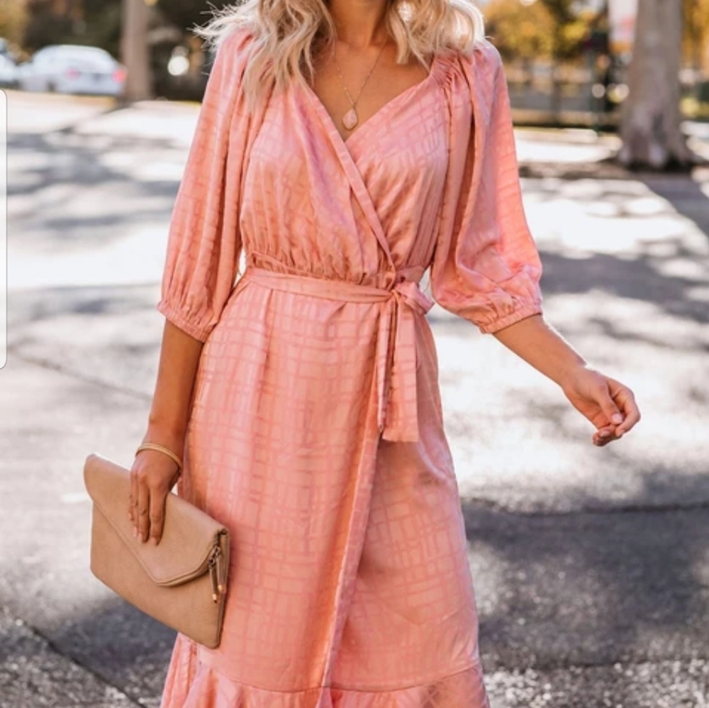 Vici Smile and Shine Wrap Dress